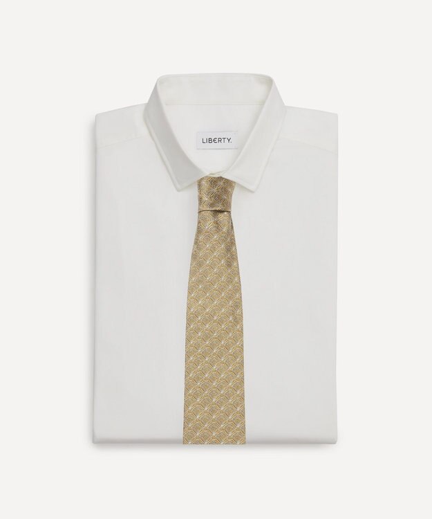 LIBERTY. アイフィス ジャカード タイ ダークイエロー