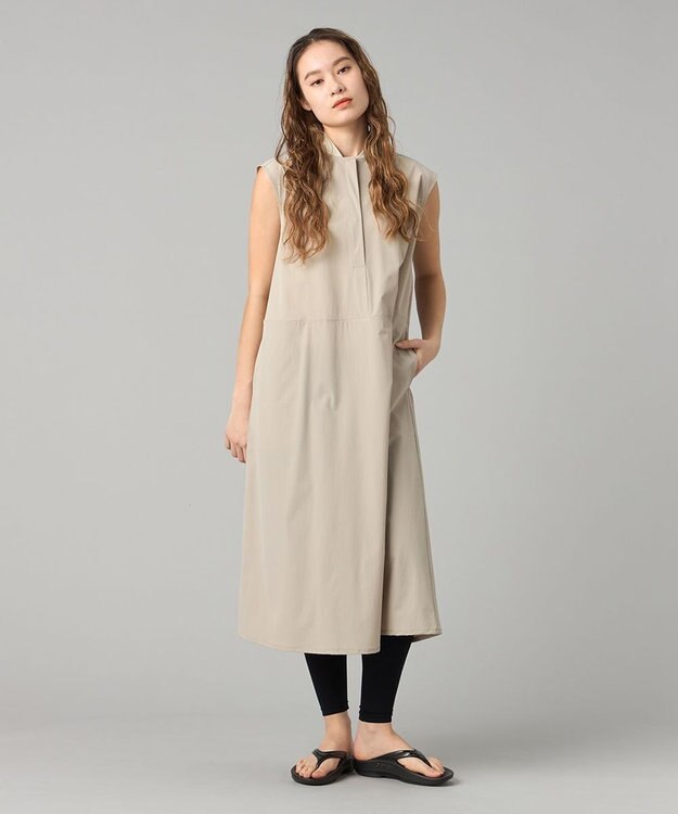 Chacott Chacott BALANCE UVケアタフタワンピース グレージュ