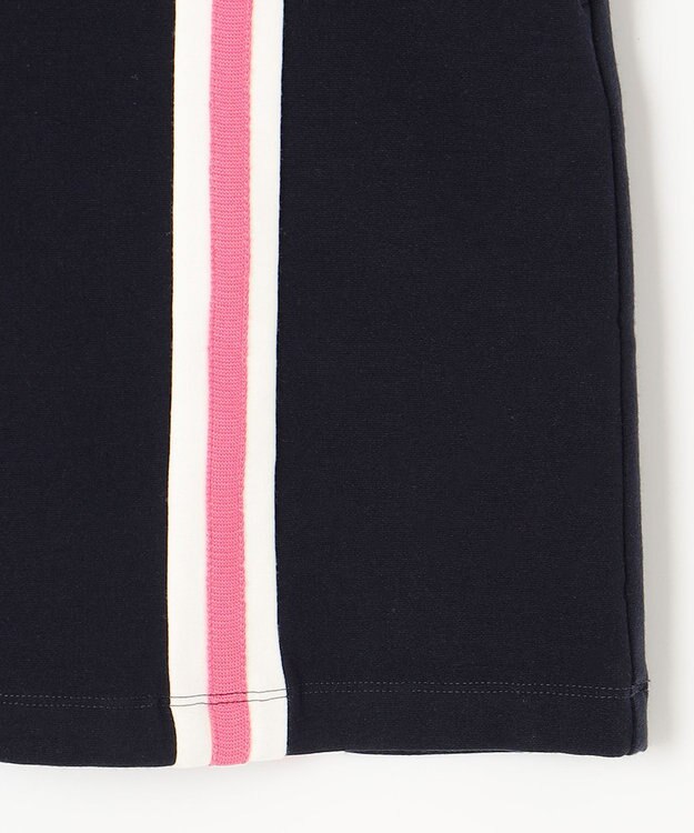 23区GOLF 【WOMEN】ミラノリブ裏起毛 ライン スカート ネイビー系