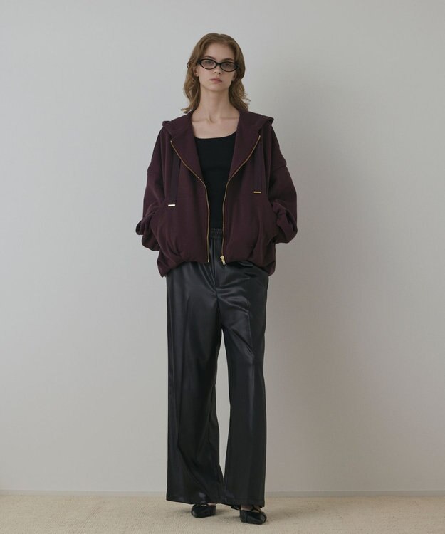 GRACE CONTINENTAL バル－ン裏毛パ－カ－ ブラウン