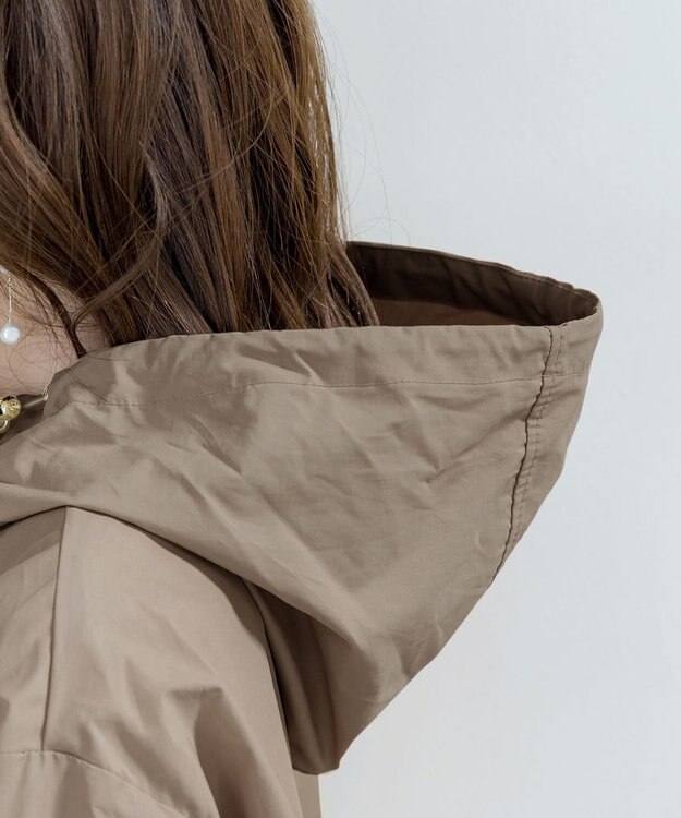 Tiaclasse 【洗える】撥水ドロストマウンテンパーカ― モカ