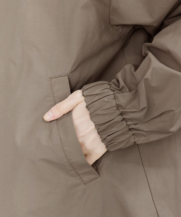 Tiaclasse 【洗える】撥水ドロストマウンテンパーカ― モカ