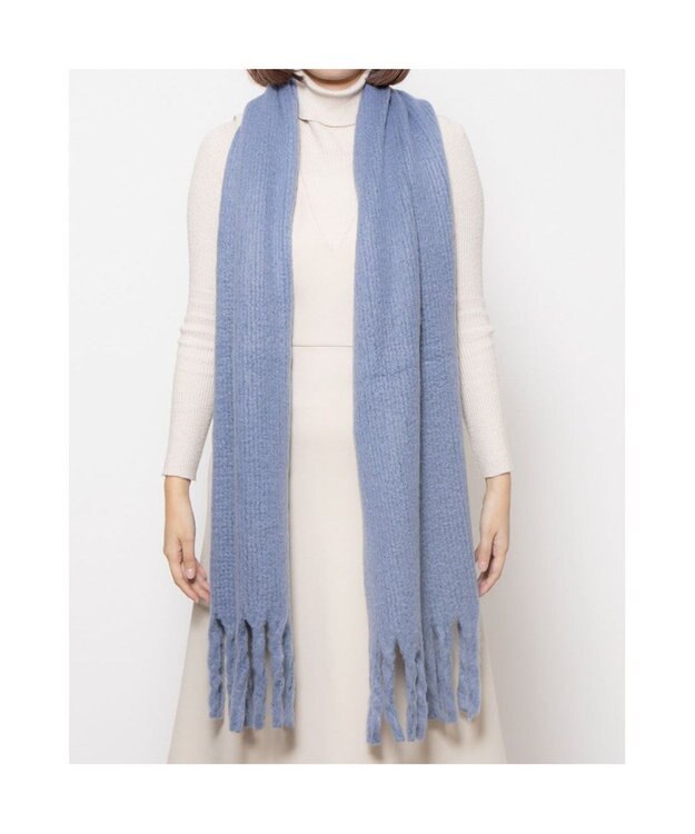 UNBILLION カシュネ cache nez / リサイクルポリラッセルニットストール ブルー