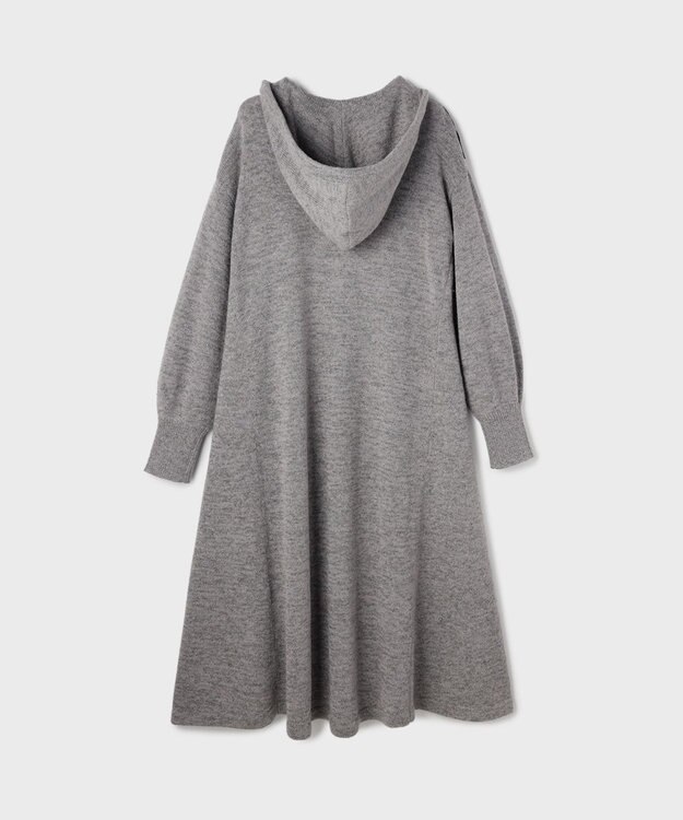 GRACE CONTINENTAL ケミカルレースニットワンピース グレー