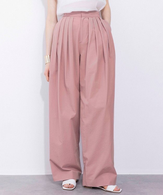 NAVE 【Nave・洗える】ドライタッサー パンツ ピンク系