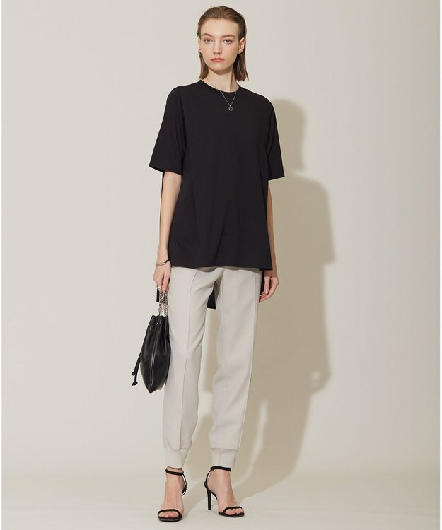 ICB L 【接触冷感・UVケア・速乾・洗える】FluidBackSatin ジョグパンツ トープ系