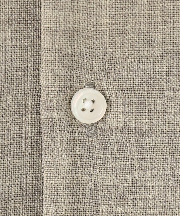 UNFILO MENS リネンライク シャツ グレー