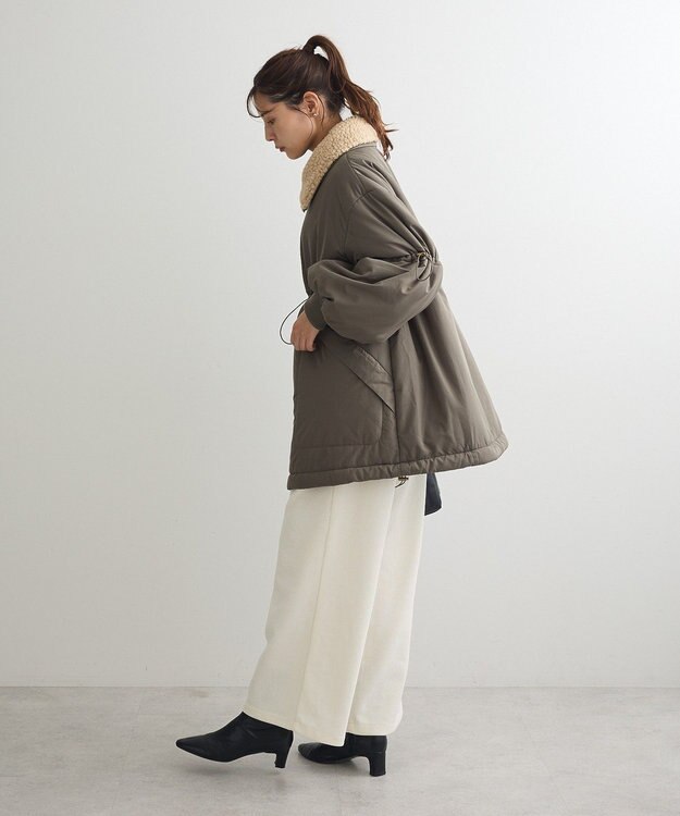 Green Parks ・ｓｗｉｎｇ　ｂｙ　中綿スタンドカラーミリタリーコー Khaki