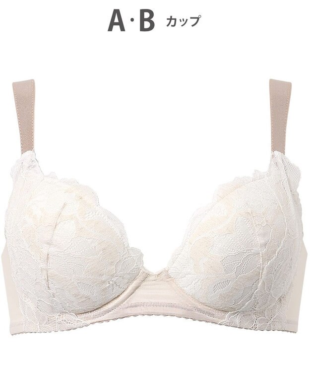 Wing ブラジャー もちっとふんわり触感 自然なまるみのあるバストをメイク やさしいつけごこち 【もちっとふわっとブラ】 KB2368 ウイング／ワコール アイボリー