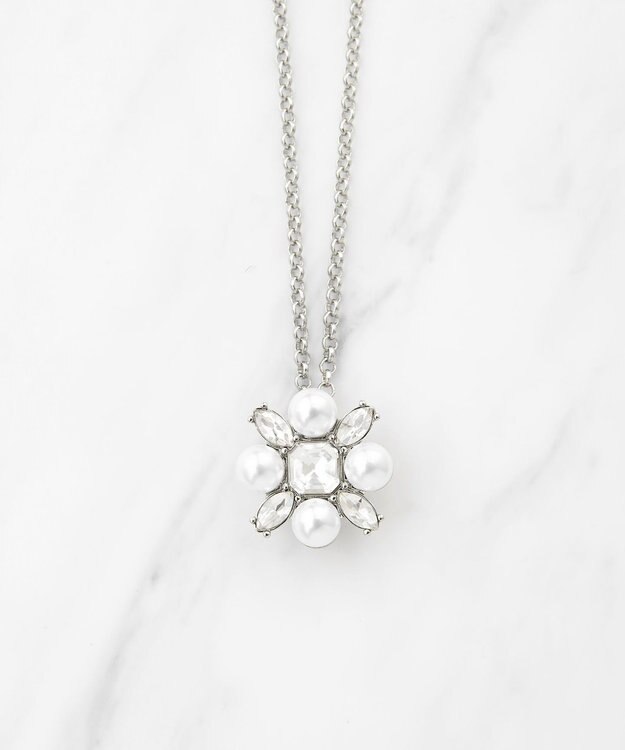 TOCCA PEARL BIJOUX SET BROOCHNECKLACE 3WAYブローチネックレス シルバー系