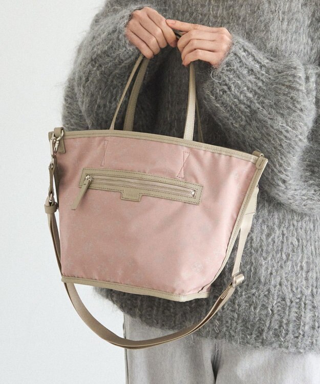 russet リバーシブル2wayトートバッグ(CE-1667) BeigePink
