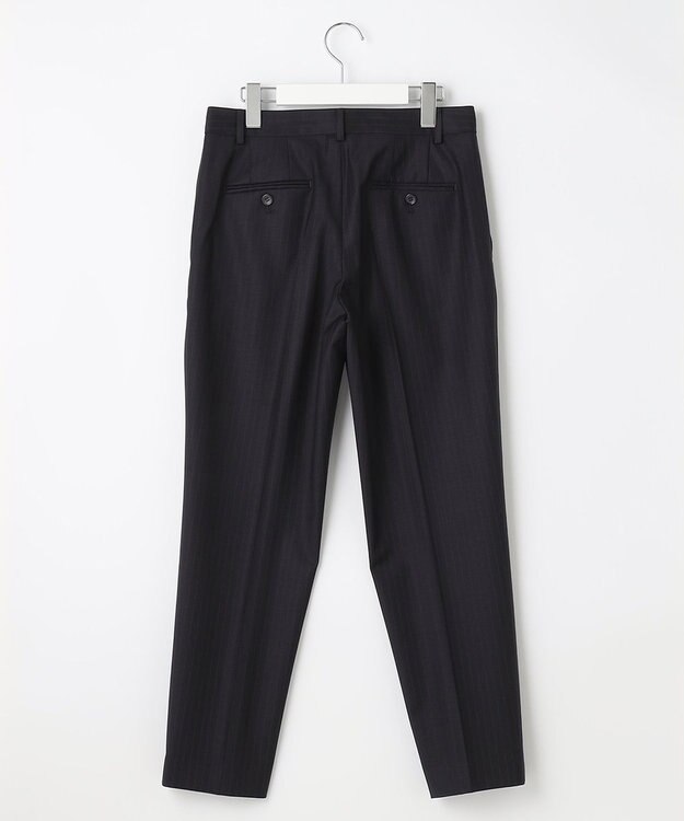 23区 S 【セットアップ対応】ファインネスウール テーパード パンツ ネイビー系1