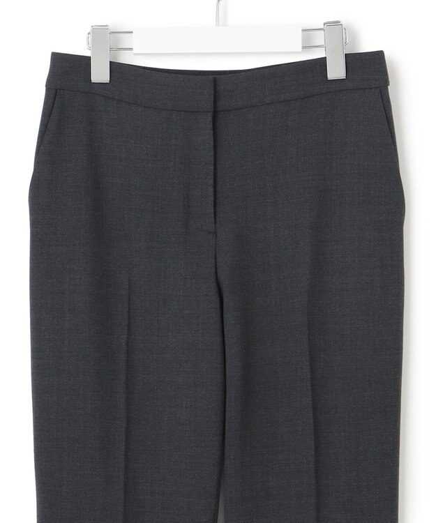 ICB L 【UVカット・洗える】ウール2WAYストレッチ スティックパンツ チャコール