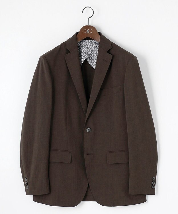 JOSEPH ABBOUD クールビズ【キングサイズ・洗える/軽量/清涼/ストレッチ】ハイツイストドライストレッチ ジャケット ダークブラウン系