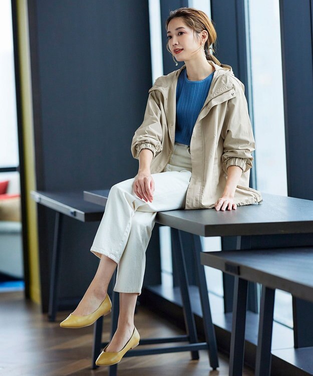 Tiaclasse 【洗える】撥水ドロストマウンテンパーカ― グレージュ