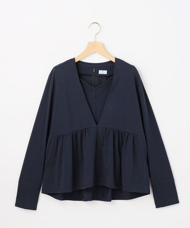 組曲 S 【美人LABコラボ】ビューティーファンクションジャージー ハートラインアンサンブル ネイビー系