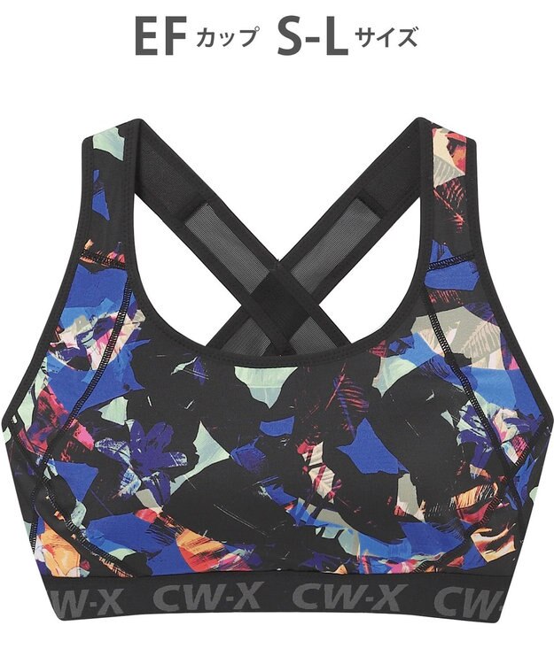 CW-X 【WOMEN】 スポーツブラ 5方向 吸汗速乾（前身頃） HTY128 /ワコール グレイッシュブルー
