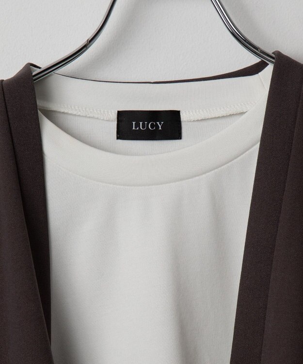 WEGO 【２点セット/LUCY】アンサンブルカーディガン（LS） ダークグレー