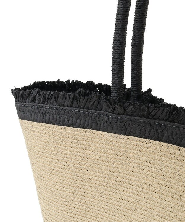 Green Parks ・フリンジバイカラーブレードトート Black