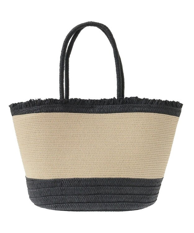 Green Parks ・フリンジバイカラーブレードトート Black