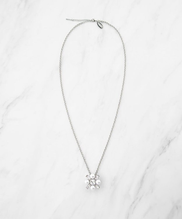 TOCCA PEARL BIJOUX SET BROOCHNECKLACE 3WAYブローチネックレス シルバー系