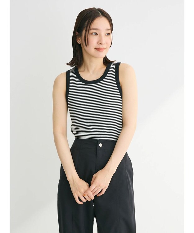 Green Parks ・ＳＵＧＡＲ　ＳＰＯＯＮリブタンクトップ（パット付） Border