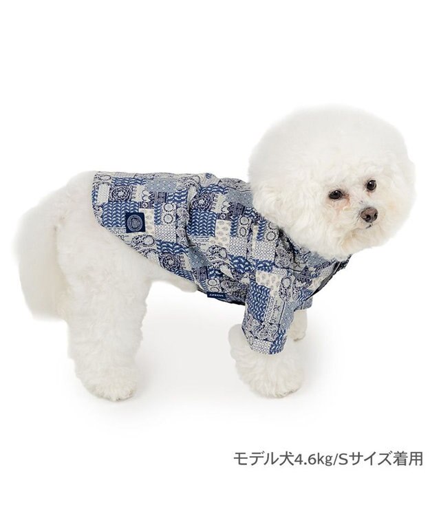 PET PARADISE J.PRESS ペイズリー シャツ 小型犬 ネイビー