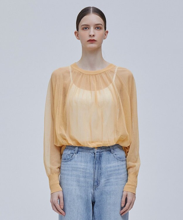 BEIGE， LIANE / ニットトップス Light Orange