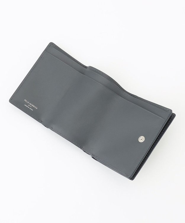 JOSEPH HOMME 【WEB限定】【PELLE MORBIDA】コンパクトウォレット ネイビーxグレ