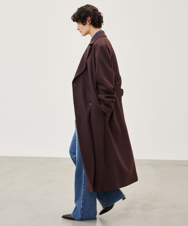BEIGE， GABELLE / ロング丈チェスターウールコート Bordeaux