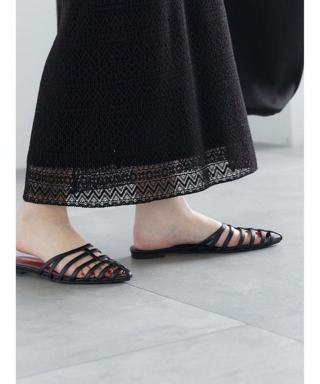 Te chichi レースプリーツナロースカート《2026 SUMMER LOOK item》 ブラック