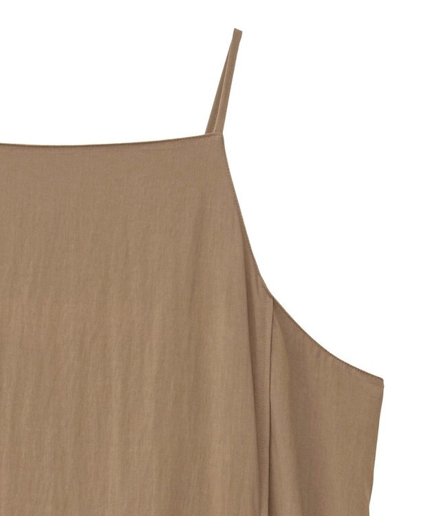 YECCA VECCA ラッフルキャミワンピース Camel