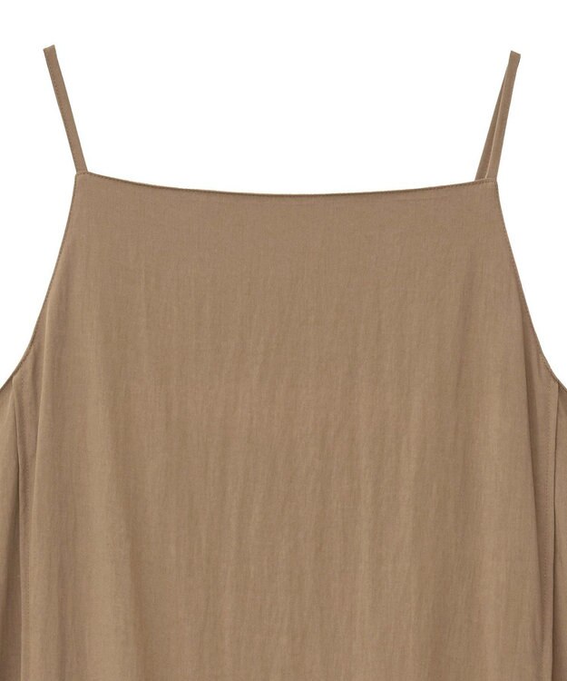 YECCA VECCA ラッフルキャミワンピース Camel