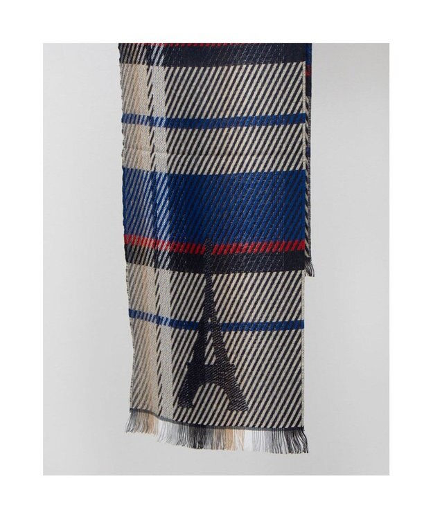 UNBILLION カシュネ cache nez / エッフェルチェックマフラー ネイビー