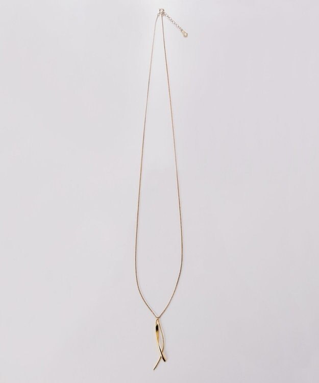 Phoebe 【金属アレルギー対応】ツインカーブYラインネックレス　ゴールド/全長:67～70cm/ニッケルフリー ゴールド