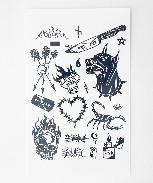 WEGO セットタトゥーシールB 柄7