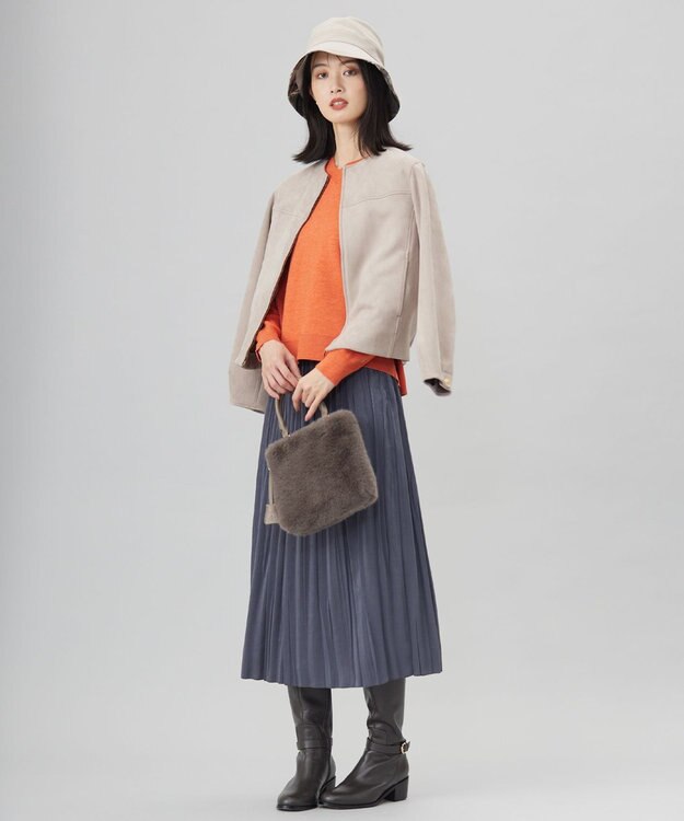 J.PRESS LADIES 【洗える・UV・畳める】Check バケット ハット ベージュ系