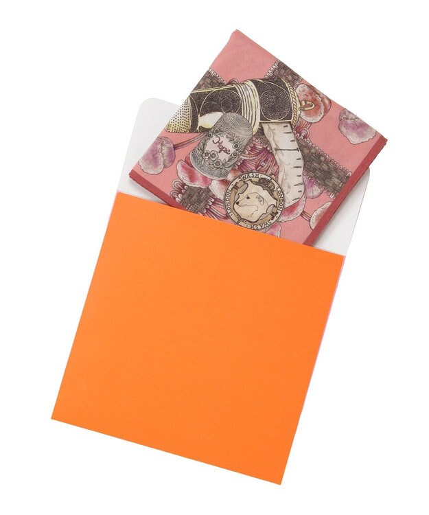 MOONBAT SWASH LONDON(スウォッシュロンドン） コットンハンカチーフ THINK OF ME 52×52 日本製 ピンク