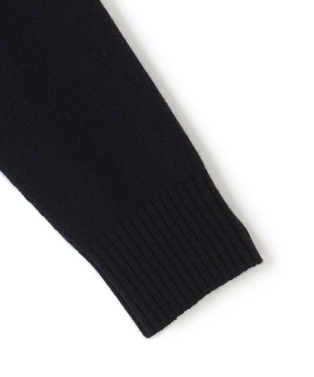 ICB L 【新色追加】ソフトカシミヤミックス ニットトラックジャケット ブラック