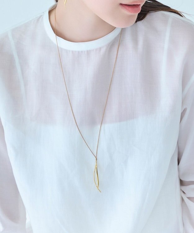 Phoebe 【金属アレルギー対応】ツインカーブYラインネックレス　ゴールド/全長:67～70cm/ニッケルフリー ゴールド