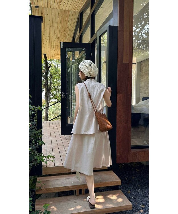style code 大人の夏を軽やかにする 牛革 メッシュ バケットショルダー ダークブラウン