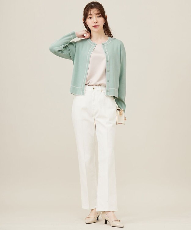 ANY SIS 【洗える】サテン2WAY タンクトップ ローズグレー