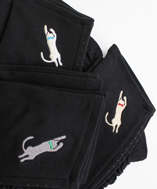 ORuKuBET 【WOMEN】 おひるねねこ刺繍UVグローブ / UVカット / 猫グッズ グレー
