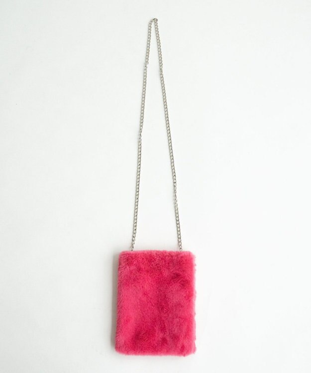 WEGO ファーチェーンミニショルダー Sピンク