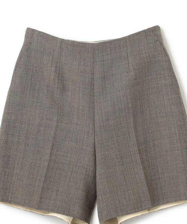 BEIGE， GRANET / ウールリバーショートパンツ Taupe×Ecru