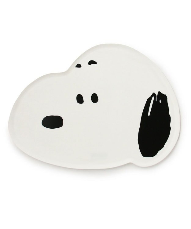 PET PARADISE スヌーピー シリコン フードマット フェイス型 ホワイト