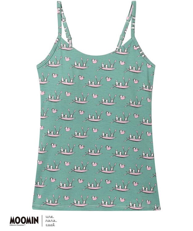une nana cool 【ムーミン】MOOMIN × une nana ccol カップ付キャミソール ME