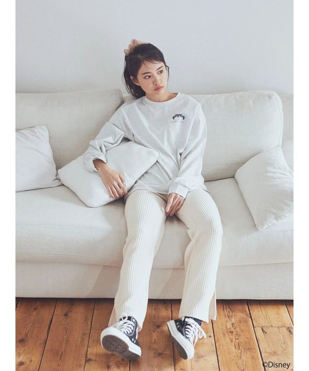 earth music&ecology Ｄｉｓｎｅｙ／覗きルシファーポケットロンＴ Oatmeal