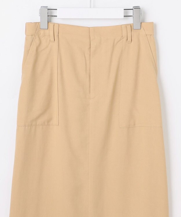 自由区 S セルロースコットンチノ スカート ベージュ