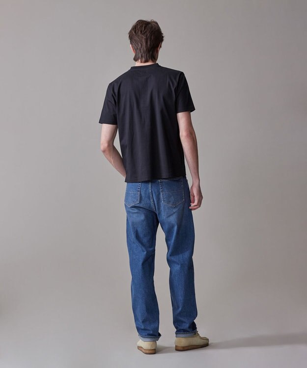 J.PRESS MEN シルケット天竺ヘンリーネック Tシャツ ブラック系